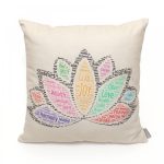 Díszpárna - pozitív üzenetekkel - angol / natúr