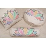 Díszpárna - pozitív üzenetekkel - angol / natúr