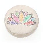 Meditációs párna - pozitív üzenetekkel - angol / natúr